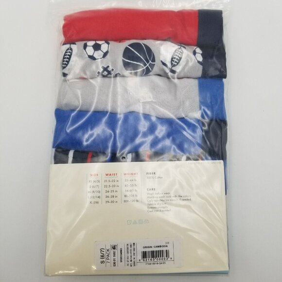 Boys 7 Pack Sports Boxer Brief Underwear Cat & Jack Size S (6/7) - Picture 7 of 8